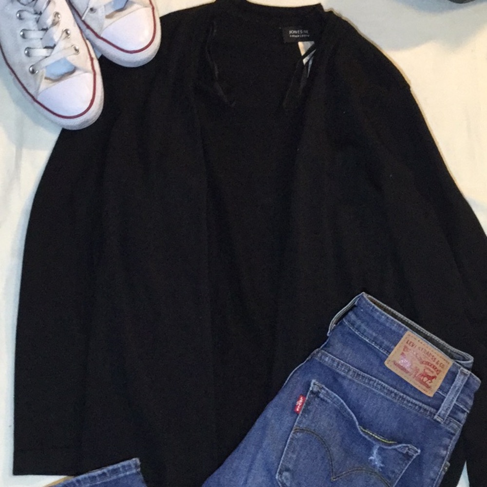 Black cardigan